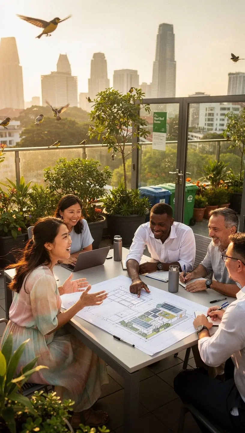 Modern office environment